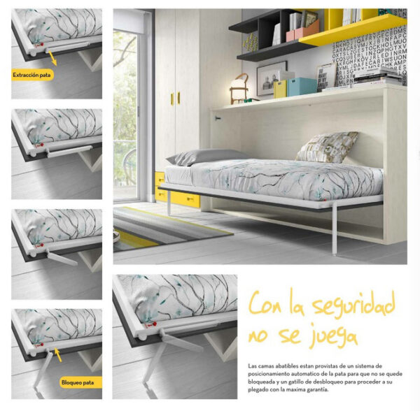 Dormitorio juvenil abatible 1.10 - Imagen 2
